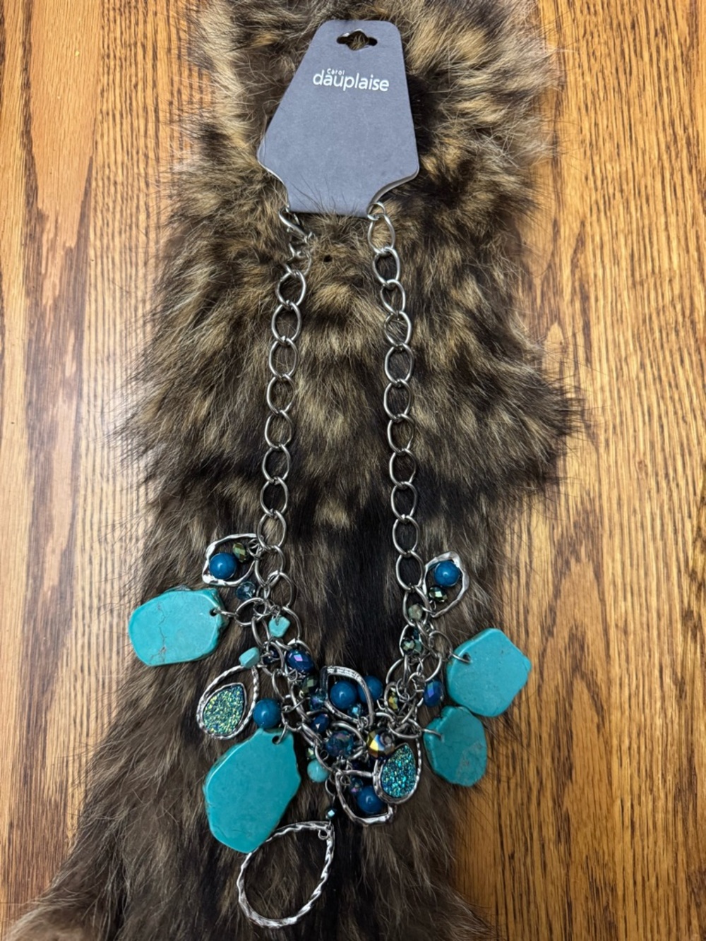 dauplaise Turquoise Statement Charm Necklace - Women's Jewelry